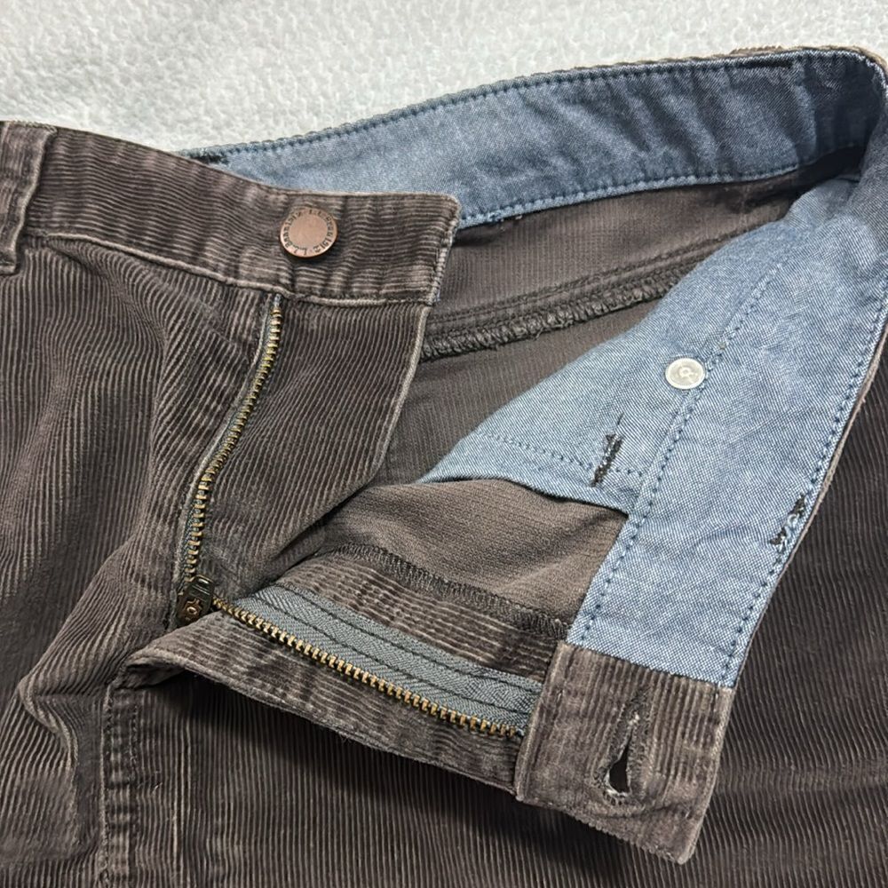 LL Bean Women 10Pet Brown Corduroy Short Pencil Skirt - Picture 7 of 12